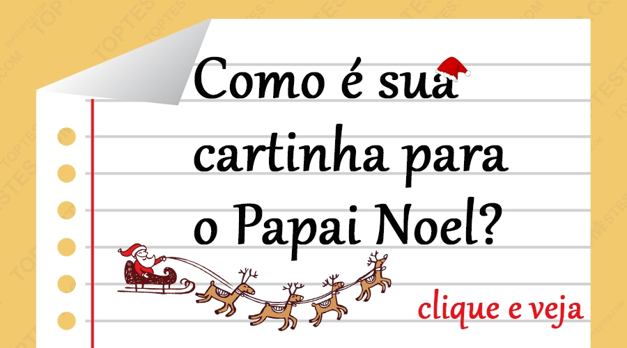 Como é Sua Cartinha Para O Papai Noel?